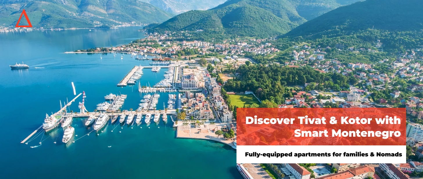 Tivat aerial view banner